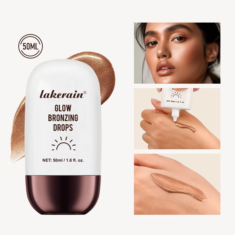 Glow Bronzing Drops Face Peptide Serums Liquid Bronzer Cream Hydrating Makeup for an Everyday Radiant Glow Summer Glow