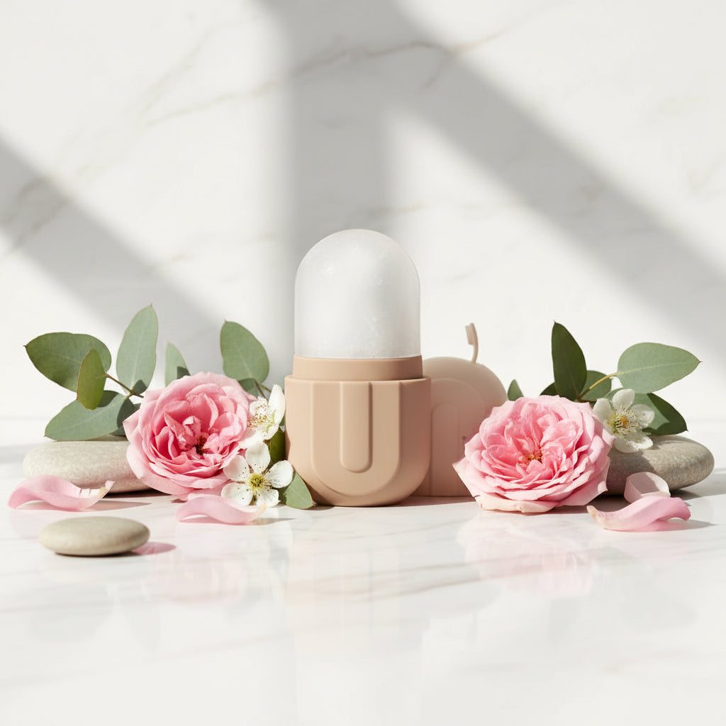 Ice Roller Mold, Facial Massager for Skincare - Reusable Silicone Ice Mold, Keeps Skin Fresh and Cool