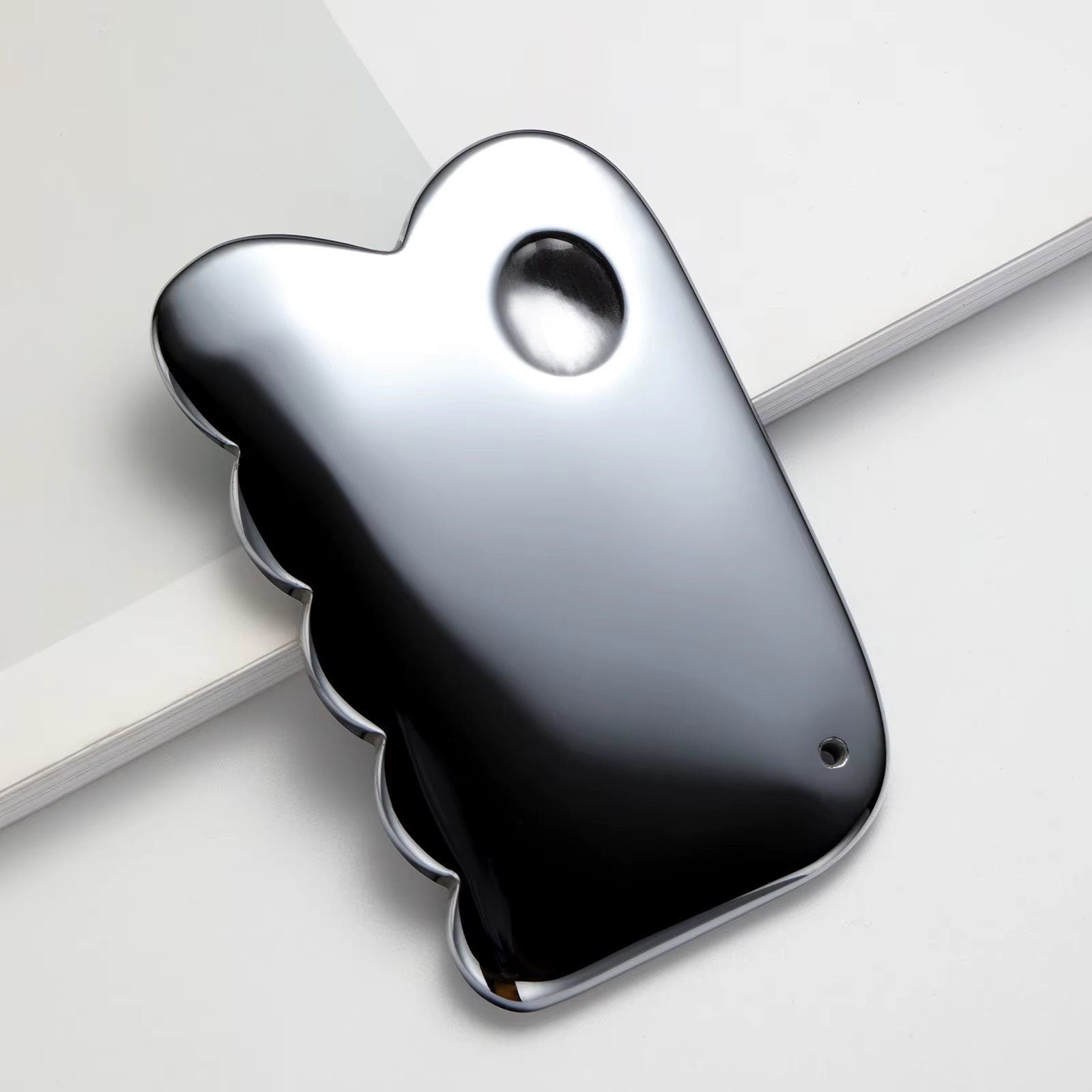 Terahertz Gua Sha Massage Tool Natural Jade Guasha Facial Massager Gouache Scraper Stone for Face Neck Body SPA Beauty Scraping