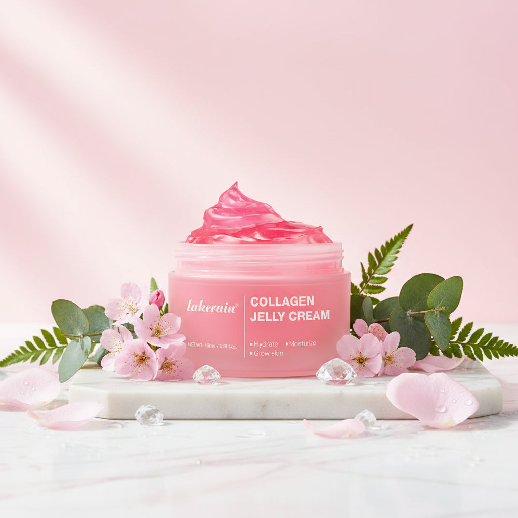 Moisturizing Collagen Jelly Cream Niacinamide Hydrolyzed Collagen Tightening Soothing Anti-Aging Firmness Hydration Skincare