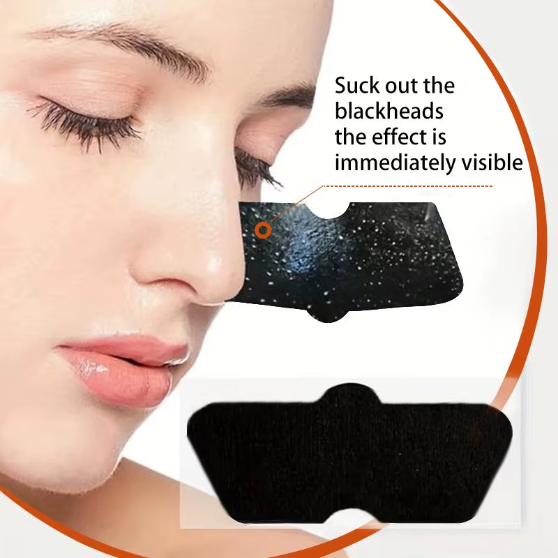 10Pcs Blackhead Nose Strips Deep Cleansing Nasal Spot Cleanse Pores Facial Dot Stickers Nose Mask Shill for Acne & Black Head