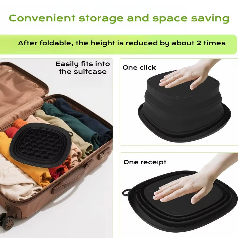 Collapsible Silicone Face Ice Bath Tray Cold Therapy for Facial Puffiness Portable Cryo Skin Tool Travel Beauty Bowl Facial Tool