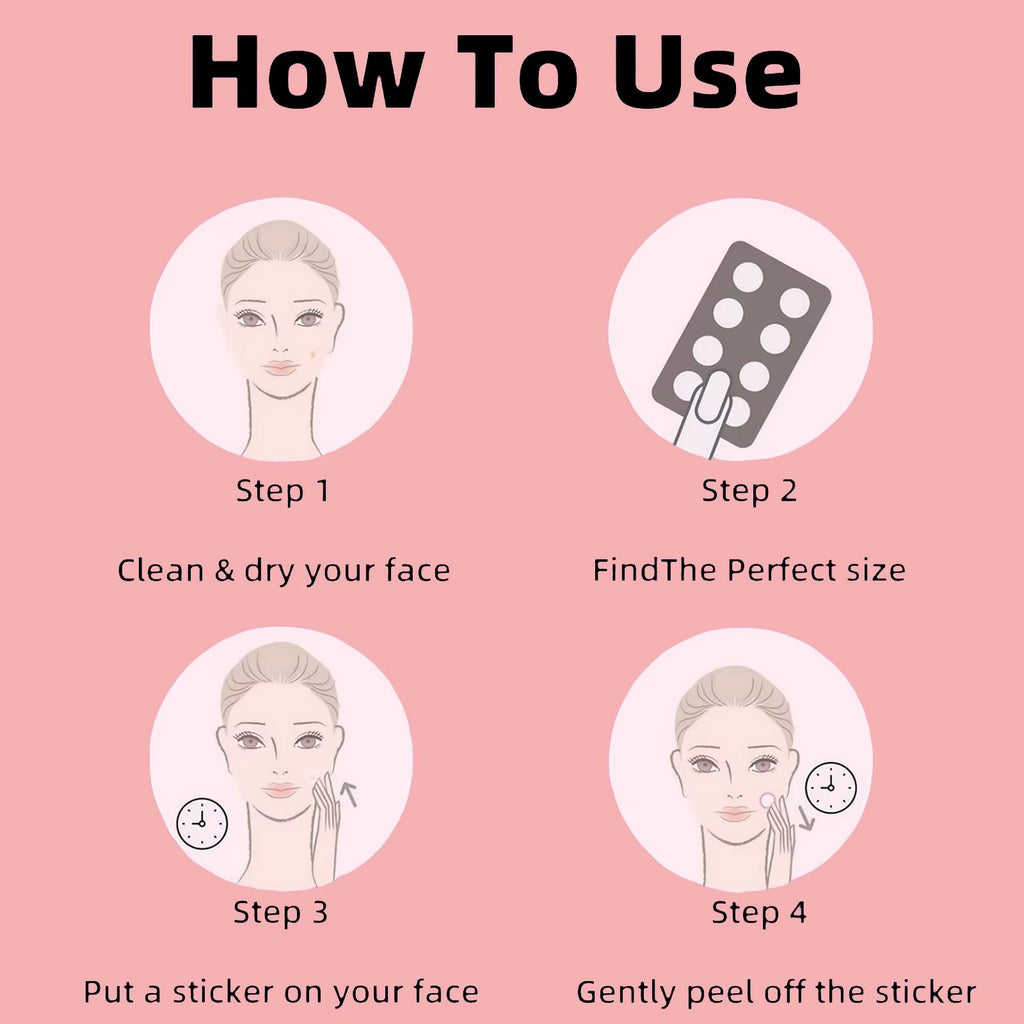 800/400/200 Pieces/Box of Acne Patches - Non-Alcoholic, Used to Absorb Acne Secretions, Non Irritating, Essential for Acne Care