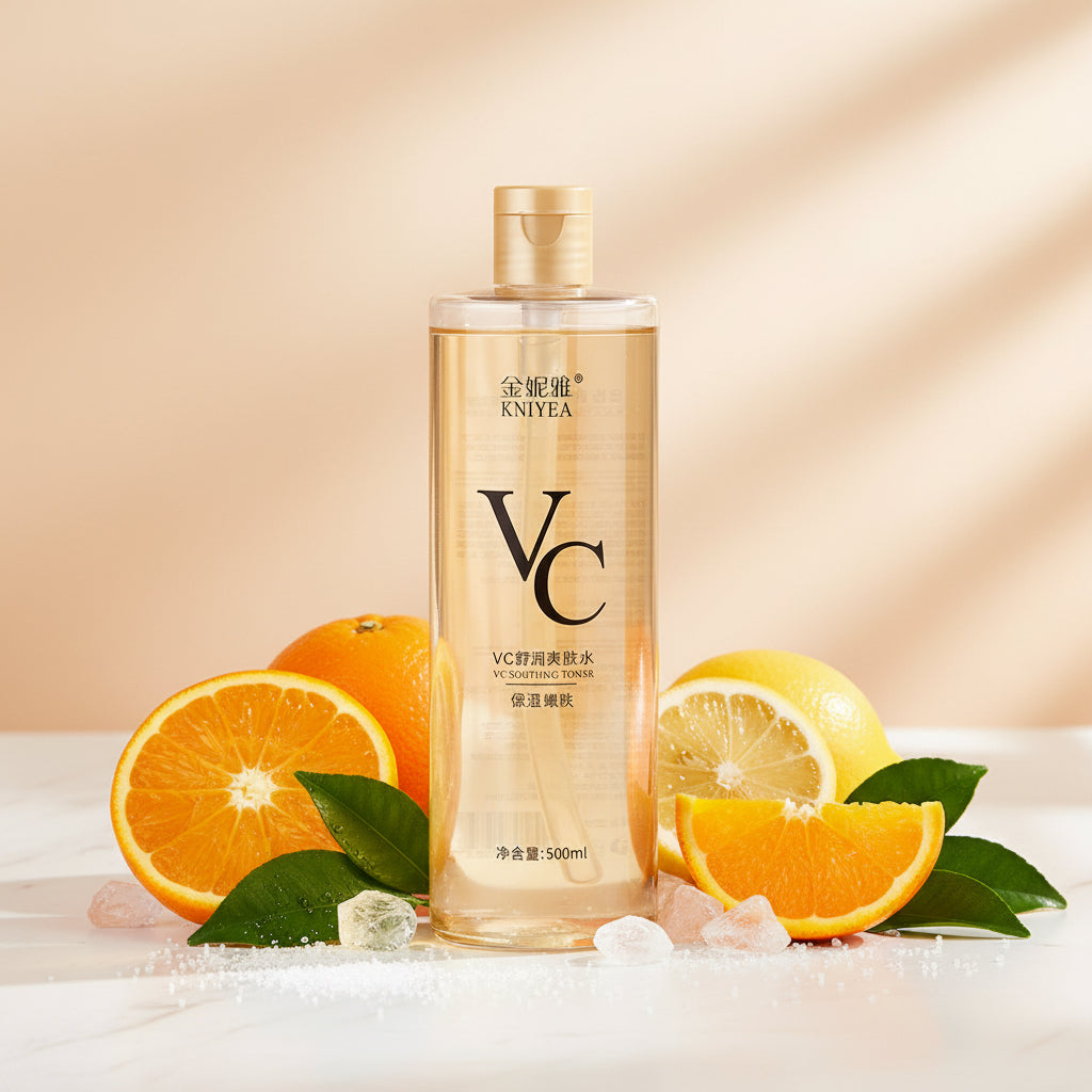 Vitamin C Toner Moisturizing and Refreshing Preventing Dry Skin Changing Hair Glossing Repairing Skin Non Irritating 500Ml