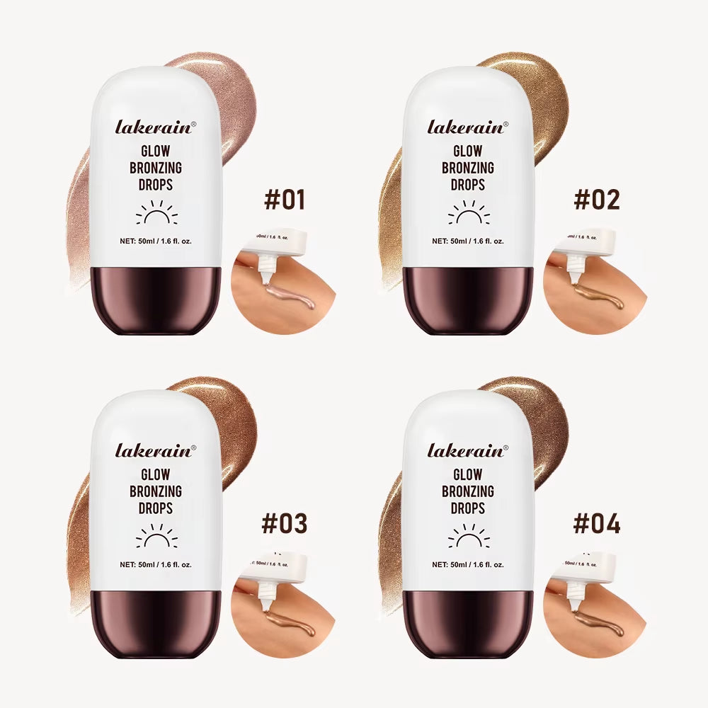 Glow Bronzing Drops Face Peptide Serums Liquid Bronzer Cream Hydrating Makeup for an Everyday Radiant Glow Summer Glow