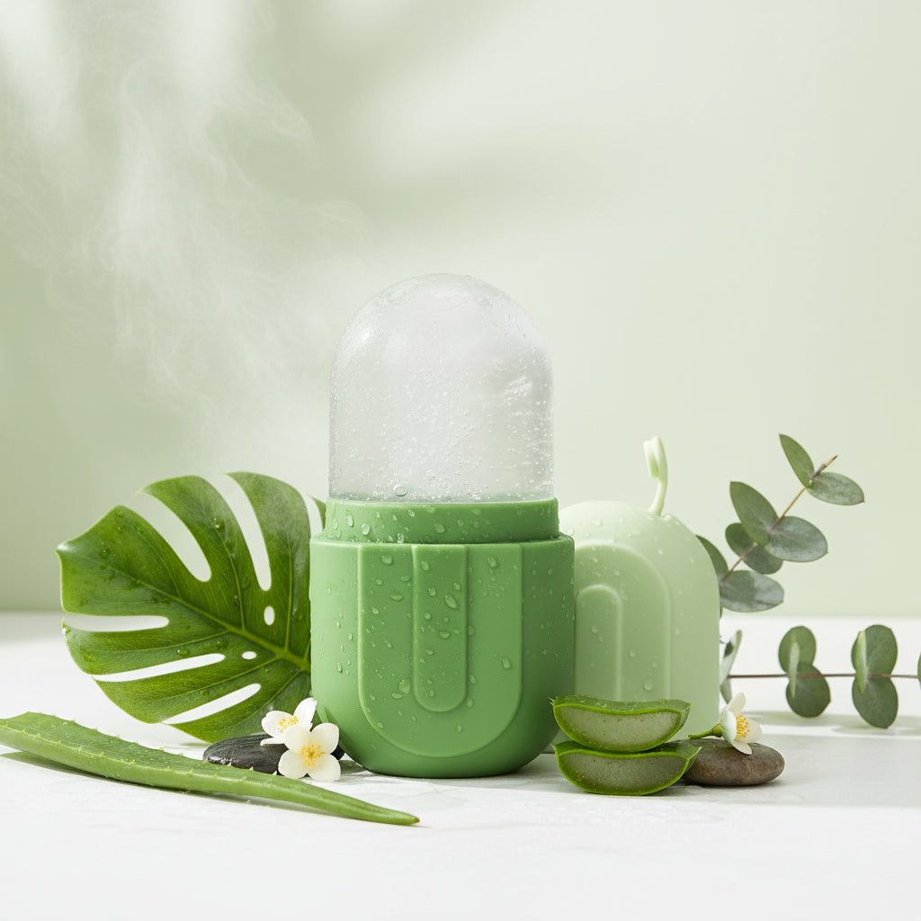 Ice Roller Mold, Facial Massager for Skincare - Reusable Silicone Ice Mold, Keeps Skin Fresh and Cool