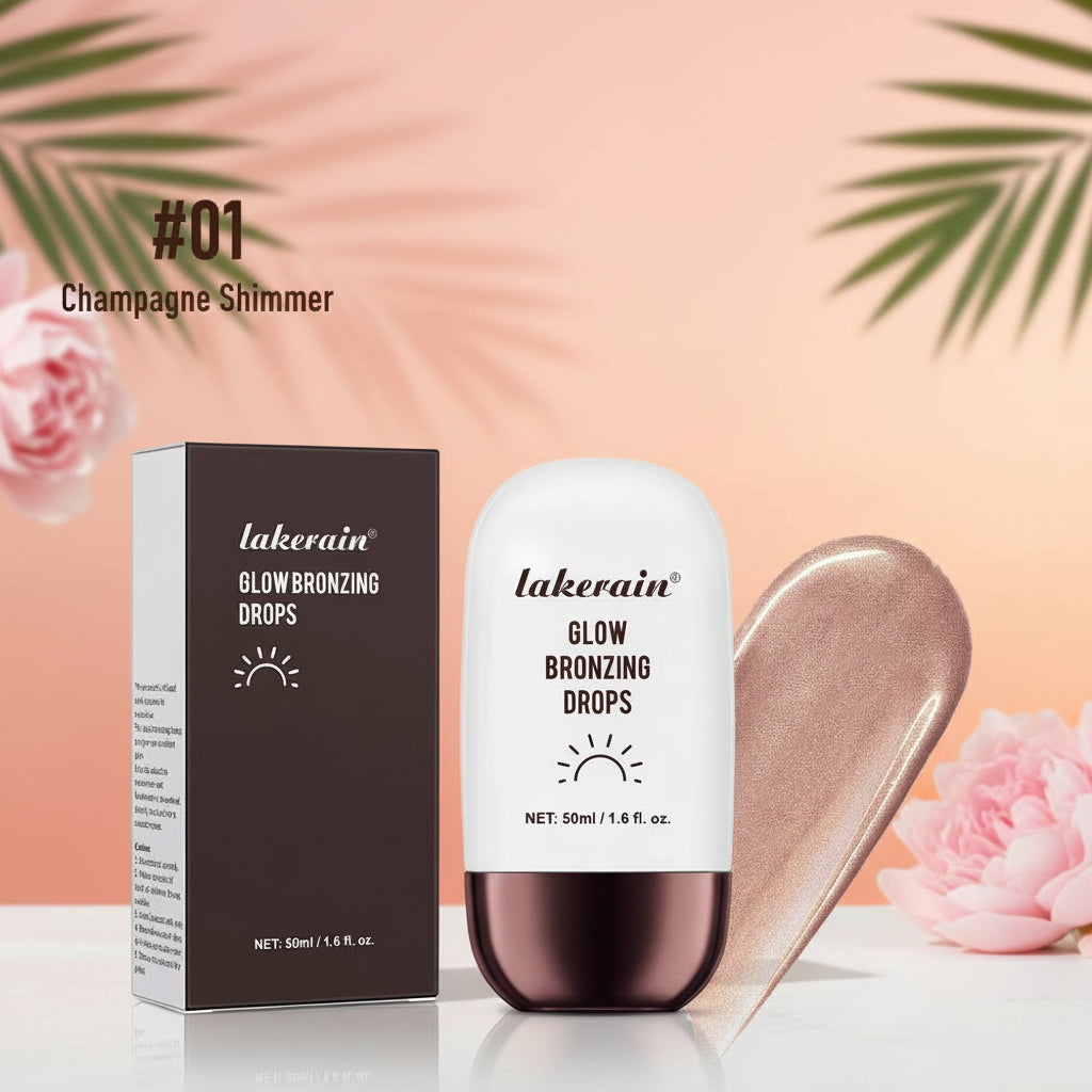 Glow Bronzing Drops Face Peptide Serums Liquid Bronzer Cream Hydrating Makeup for an Everyday Radiant Glow Summer Glow
