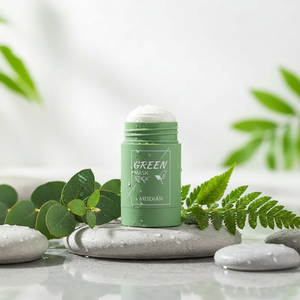 Original Facial Remove Blackhead Green Tea Solid Mask Treat Acne Blemish Black Dots Clean Stick Cream Shrink Pores Skin Care